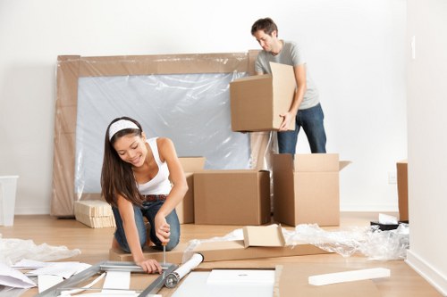 Home moving team working on a residential move in Hillingdon