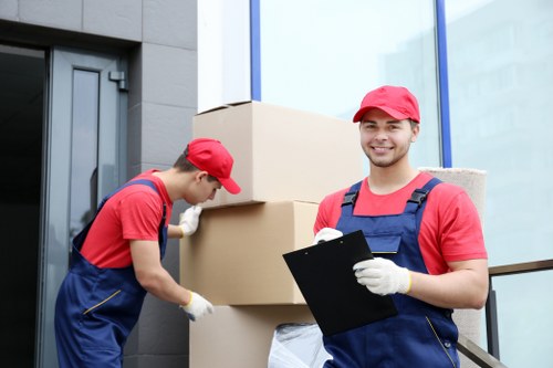 Illustration of a website cookie notice for Hillingdon Removals