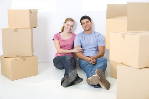 Removals team supporting a house move in Hillingdon