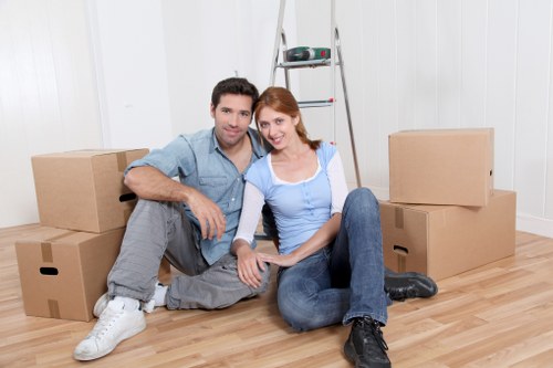 Careful unpacking and room setup in a Hillingdon property