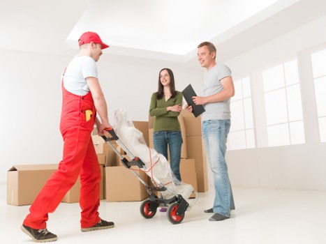 Organised unpacking of household items after a move in Hillingdon