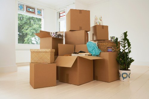A tidy loading area showing organised removal safety practices