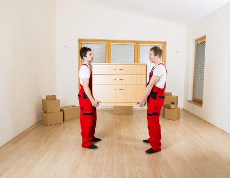 Loading commercial items for a business move in Hillingdon